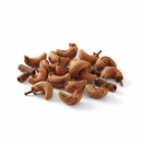 Premium dried cassia buds on white background
