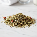 Golden Seal Leaves Cut and Sifted on marble surface