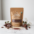 GoGo Quinoa Organic Puffed Quinoa Cocoa Cereal 260g on marble surface