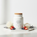 Nutridom Beauty Collagen Powder 300g on marble surface with botanical accents