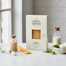 GoGo Quinoa Organic Spaghetti Rice and Quinoa 227g on marble surface
