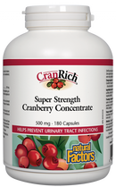 Natural Factors CranRich® Super Strength Cranberry Concentrate  500 mg  180 Capsules