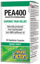Natural Factors PEA400  Palmitoylethanolamide    90 Vegetarian Capsules