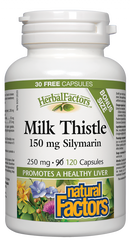 Natural Factors Milk Thistle   250 mg  120 Capsules