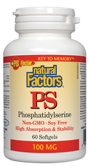 Natural Factors PS Phosphatidylserine  100 mg  60 Softgels