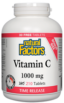 Natural Factors Vitamin C Time Release  1000 mg  210 Tablets