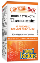 Natural Factors Theracurmin® CurcuminRich™  Double Strength    120 Vegetarian Capsules