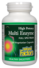 Natural Factors Multi Enzyme High Potency Full Spectrum   120 Vegetarian Capsules