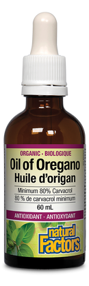 Natural Factors Organic Oil of Oregano    60 mL Liquid