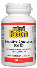 Natural Factors Bioactive Quercetin EMIQ  50 mg  60 Vegetarian Capsules