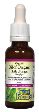 Natural Factors Organic Oil of Oregano    30 mL Liquid