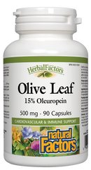 Natural Factors Olive Leaf  500 mg  90 Capsules