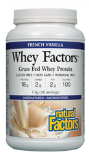 Natural Factors Whey Factors®   1 kg Powder French Vanilla
